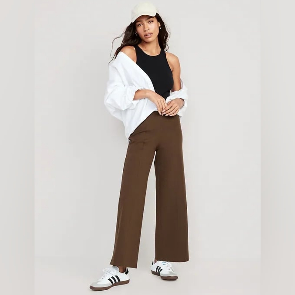 Old Navy High-Waisted Pull-On Pixie Wide-Leg Pants for Women